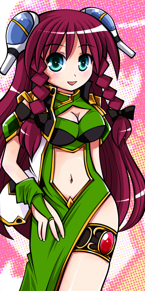 ayumi_tooru, blue_eyes, braid, china_dress, chinese_clothes, cosplay, galaxy_angel, hong_meiling