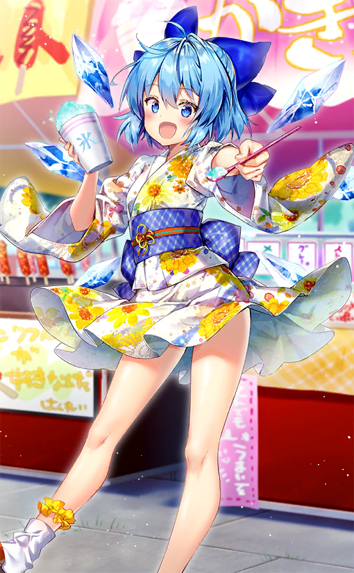 1girl, artist_request, blue_bow, blue_hair, blue_sash, blush, bow, check_artist