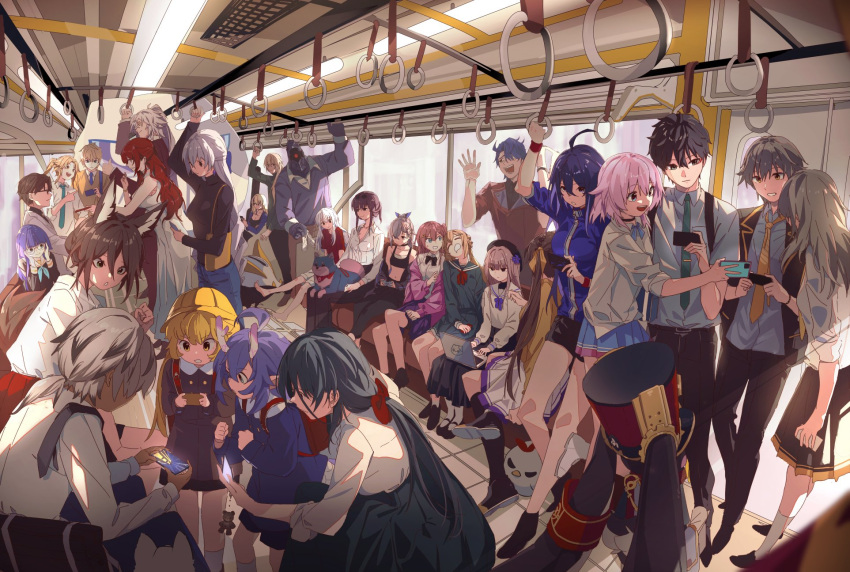 6+boys, 6+girls, ahoge, alternate_costume, animal_ear_fluff, animal_ears, arlan_(honkai:_star_rail), asta_(honkai:_star_rail)