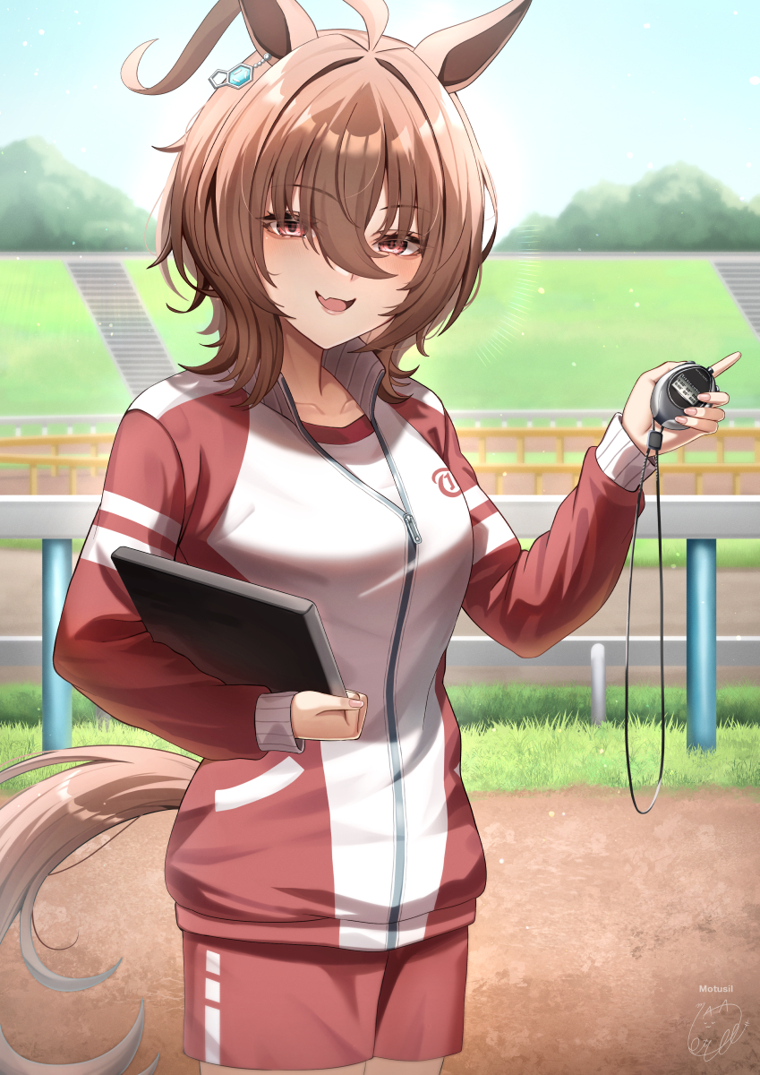 1girl, agnes_tachyon_(umamusume), ahoge, animal_ears, artist_name, blush, breasts, chemical_structure