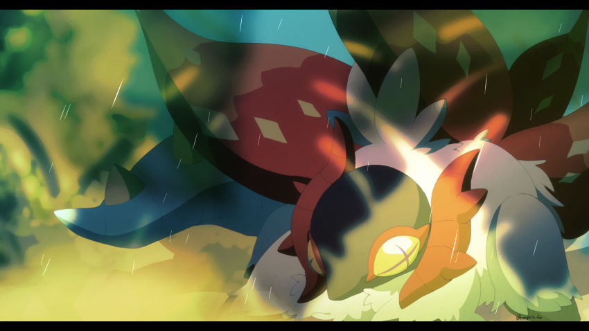 +_+, animal_focus, commentary_request, day, highres, horns, kompeito_fox, no_humans