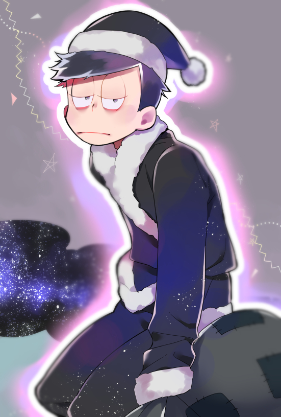 1boy, bags_under_eyes, black_coat, black_hair, black_headwear, black_pants, coat, frown