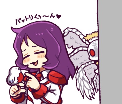 1boy, armor, bird, bird_on_hand, collared_shirt, commentary_request, employee_(lobotomy_corporation), hatake_shimeji