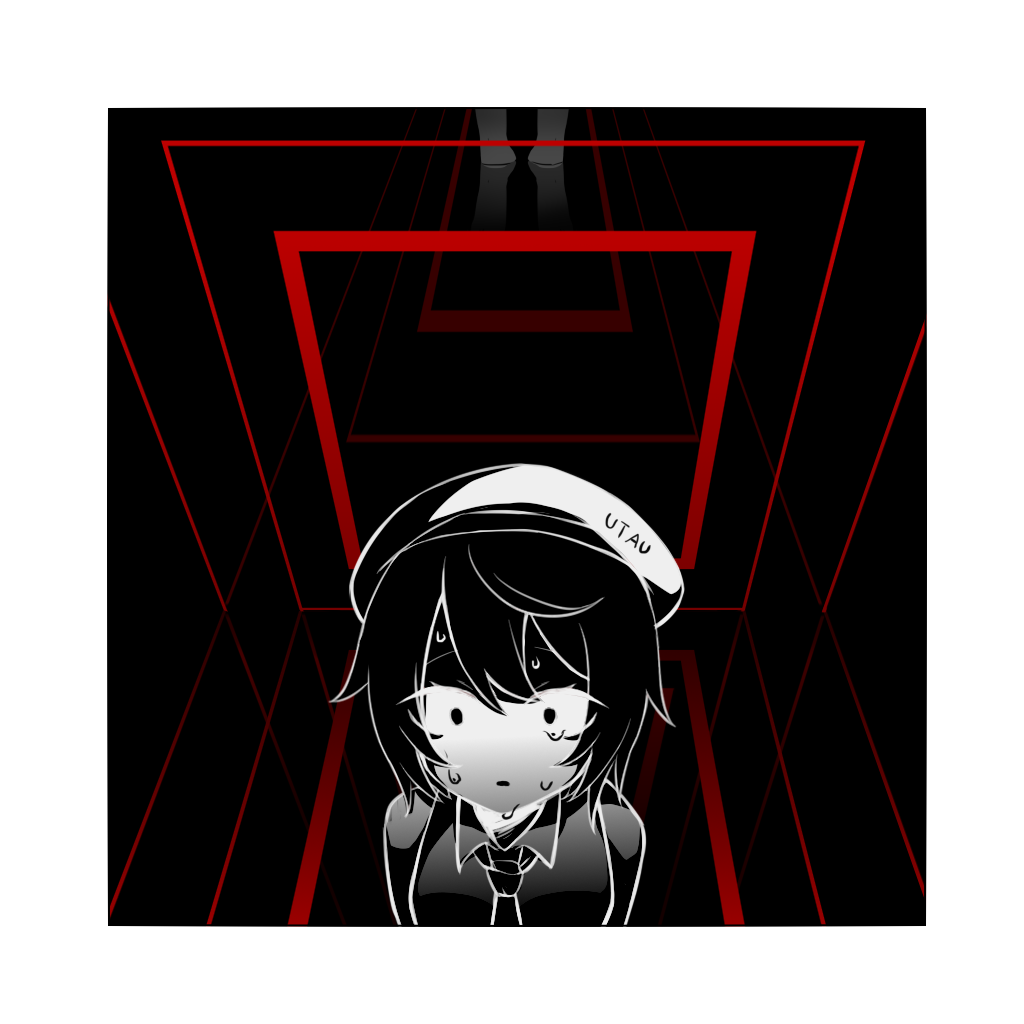 1girl, bax-2, beret, chinese_commentary, collared_shirt, copyright_name, crying, crying_with_eyes_open