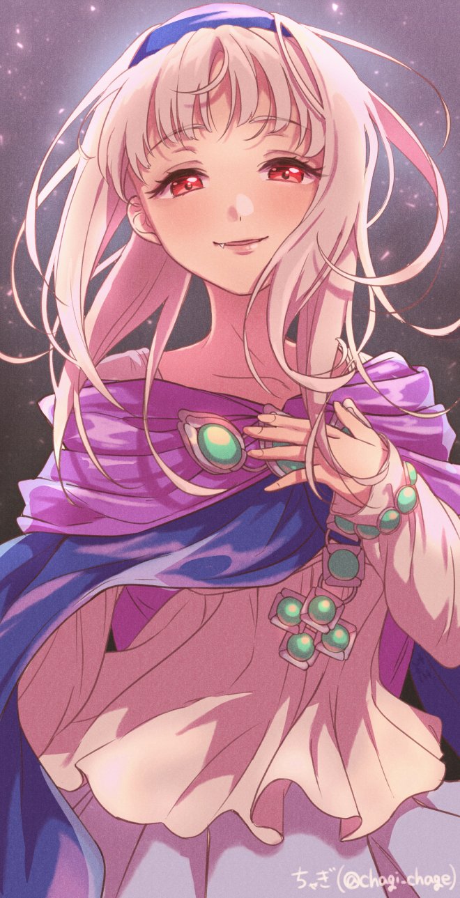 1girl, cape, chagi_chage, dress, gensou_suikoden, gensou_suikogaiden, hairband, highres