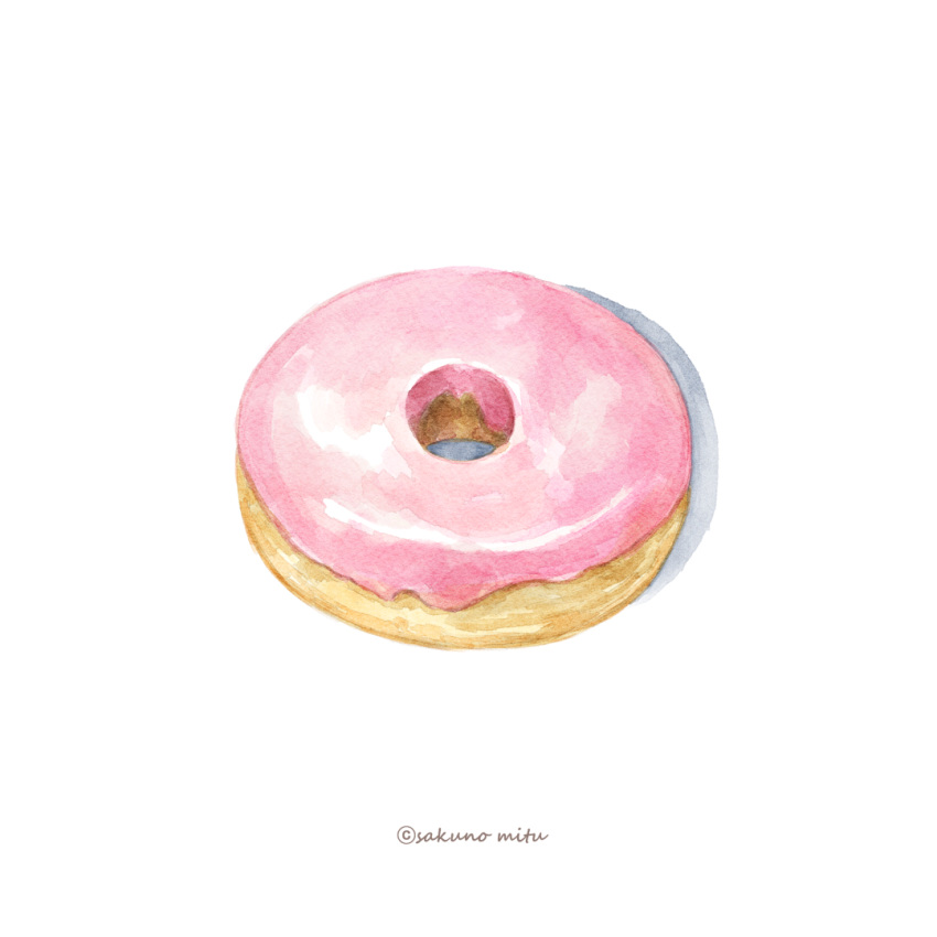 39no39, artist_name, doughnut, food, food_focus, icing, no_humans, original