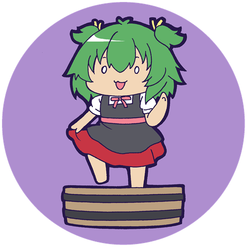 0_0, 1girl, :3, :d, antenna_hair, assault_lily, black_dress, chibi