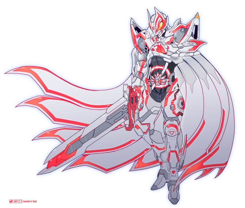 1boy, absurdres, armor, bodysuit, boost_mark_ix_buckle, cape, commentary, desire_driver
