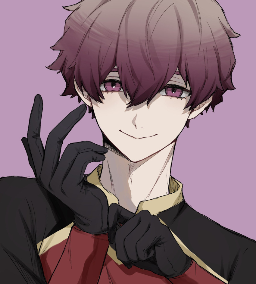 1boy, adjusting_clothes, adjusting_gloves, alexis_ness, black_gloves, blue_lock, closed_mouth, commentary_request