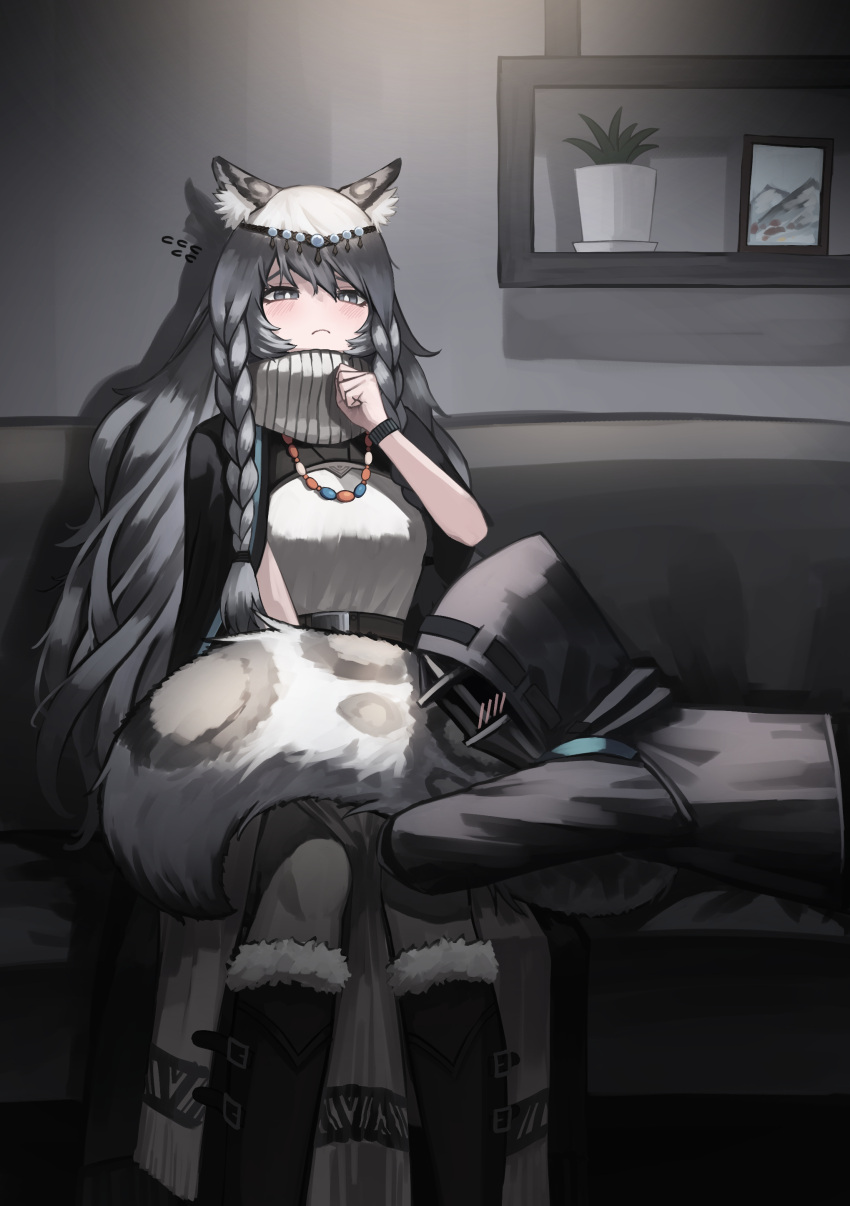 1girl, 1other, absurdres, ambiguous_gender, animal_ear_fluff, animal_ears, arknights, black_cape