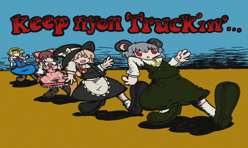 absurdres, cookie_(touhou), highres, icg, marisa, nazrin, nyn, rrm, sz, touhou