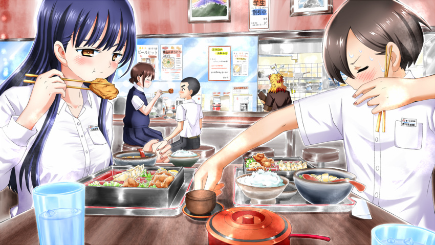 2girls, 3boys, boku_no_kokoro_no_yabai_yatsu, hara_honoka, ichikawa_kyoutarou, kanzaki_kenta, kimetsu_no_yaiba, multiple_boys