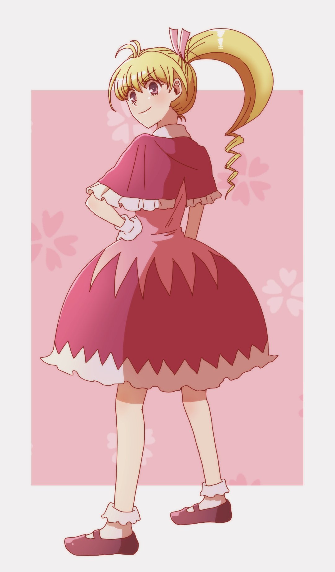 1girl, amsik_hunter, biscuit_krueger, blonde_hair, brown_eyes, capelet, collar, cross-laced_clothes