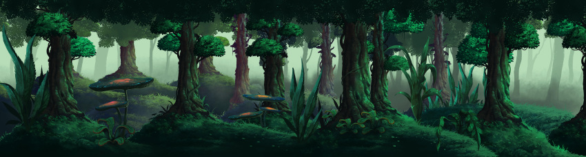 absurdres, english_commentary, forest, grass, highres, incredibly_absurdres, landscape, moonshen_timojim