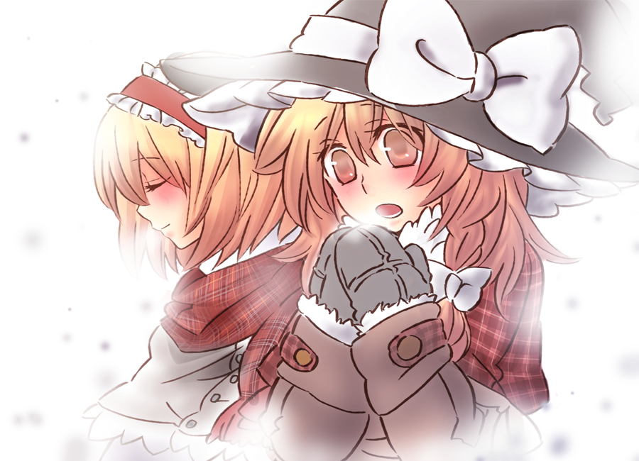 alice_margatroid, blonde_hair, braid, breath, bust, closed_eyes, coat, colored