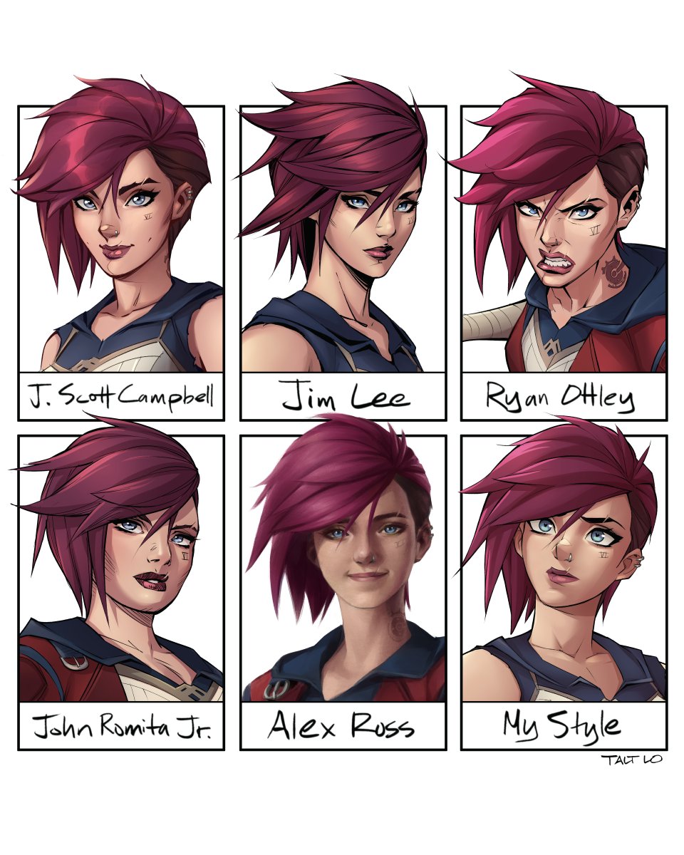 1girl, angry, arcane:_league_of_legends, arcane_vi, bare_shoulders, character_name, clenched_teeth, collarbone
