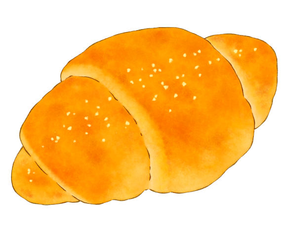 bread, croissant, food, food_focus, haboban, no_humans, original, simple_background, still_life, white_background