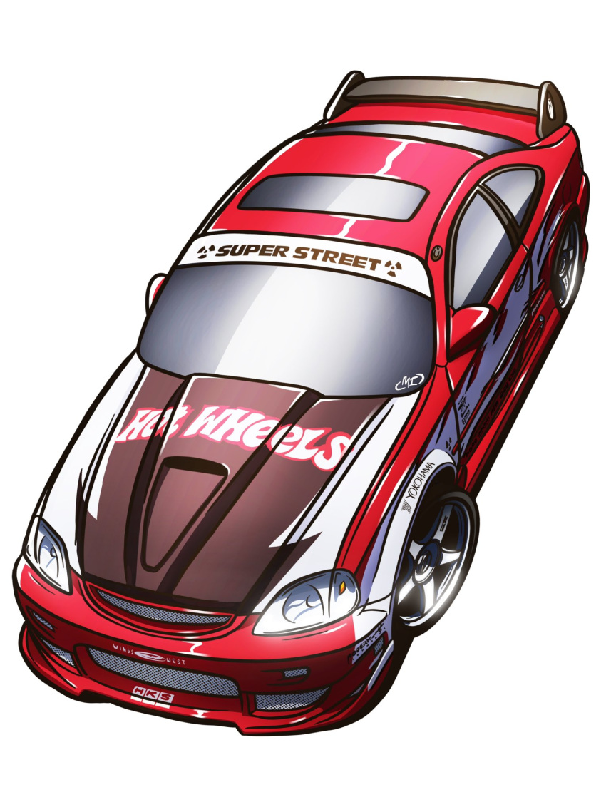 car, english_commentary, from_above, highres, honda, honda_civic, hot_wheels, motor_vehicle
