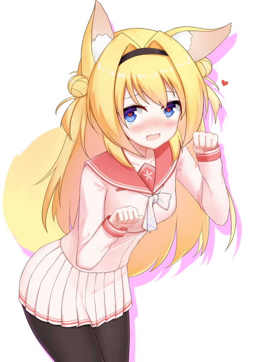 1girl, 2022, 943744252, absurdres, animal_ear_fluff, animal_ears, black_hairband, black_pantyhose