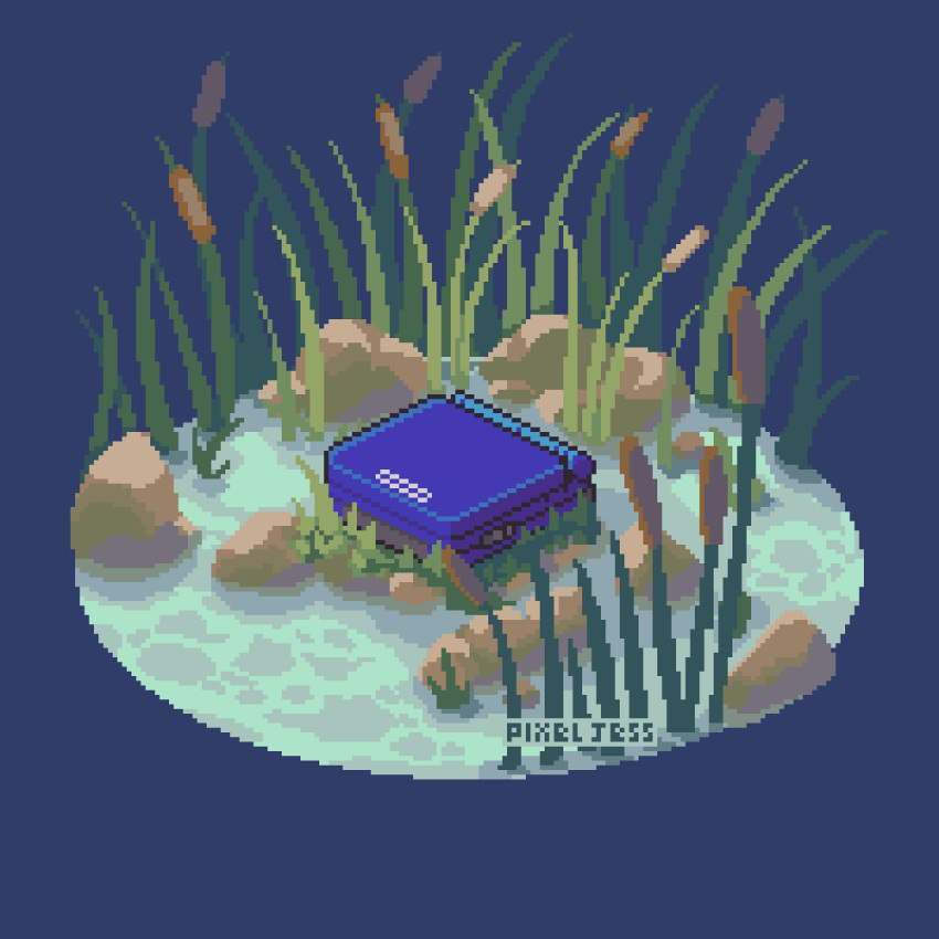 animated, animated_gif, blue_background, diorama, game_boy_advance, game_boy_advance_sp, handheld_game_console, highres