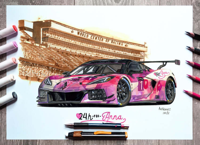absurdres, anthony-c, art_tools_in_frame, artist_name, car, chevrolet, chevrolet_corvette, chevrolet_corvette_c8