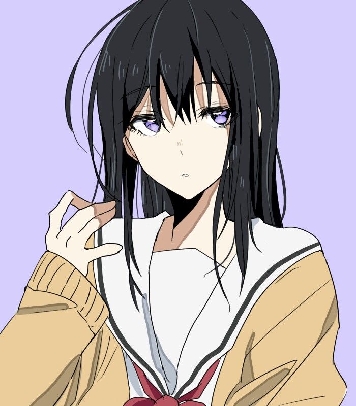 1girl, bad_hands, bad_id, bad_pixiv_id, black_hair, gb_(jat_gombee), jacket, koe_no_katachi
