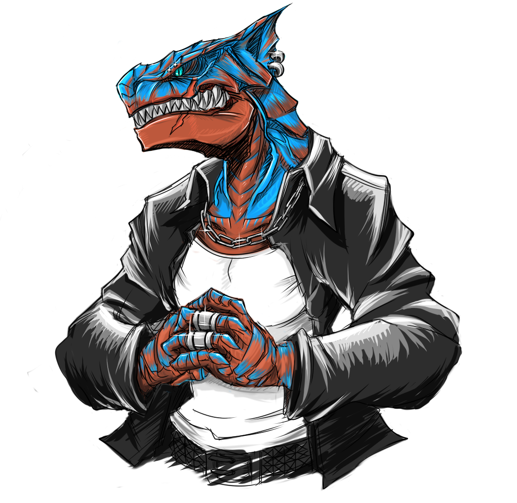 earrings, jewelry, monster_hunter, ring, solo, tagane, tigrex