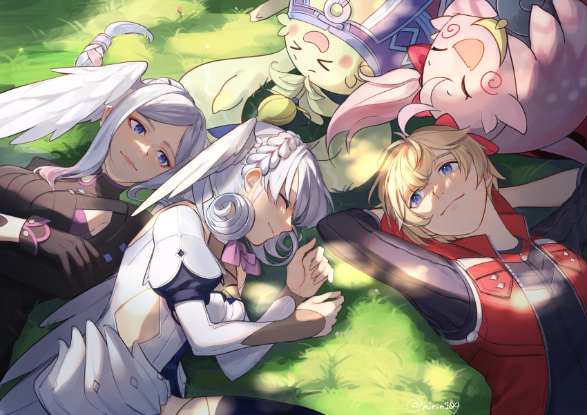 absurdres, armor, blonde_hair, blue_eyes, braid, breasts, crown_braid, curly_hair