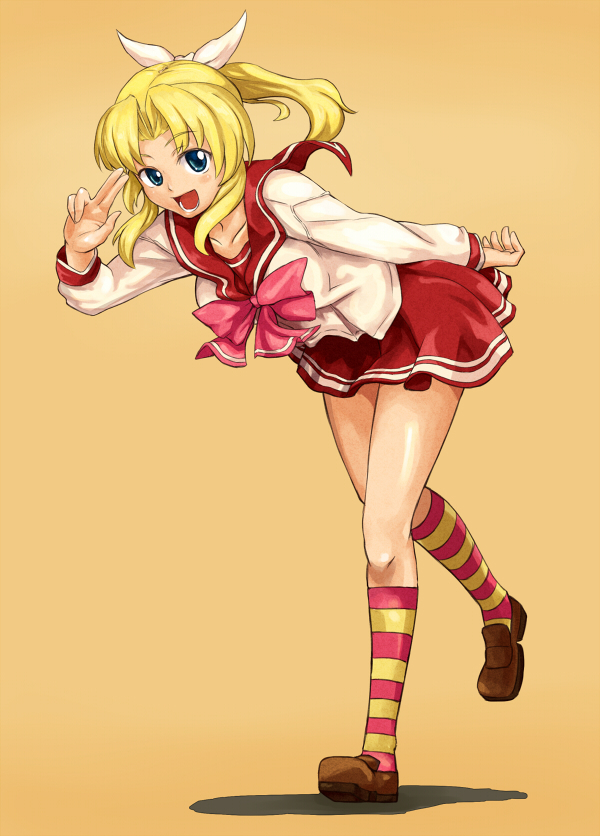 blonde_hair, blue_eyes, bow, female, har_bow, long_hair, miyauchi_lemmy, multicolored