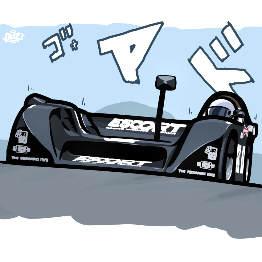 1other, artist_name, can-am_(motorsports), car, driving, duz, helmet, highres