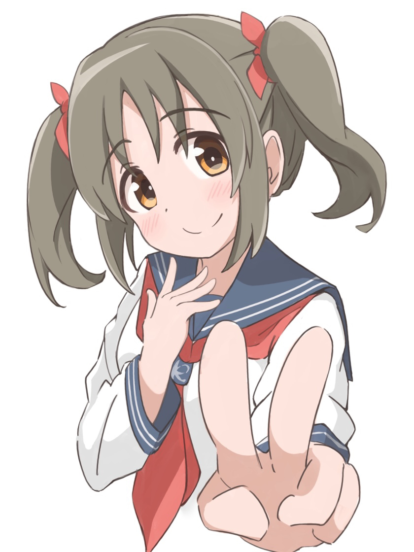 1girl, blush, bow, breasts, brown_eyes, brown_hair, closed_mouth, commentary_request