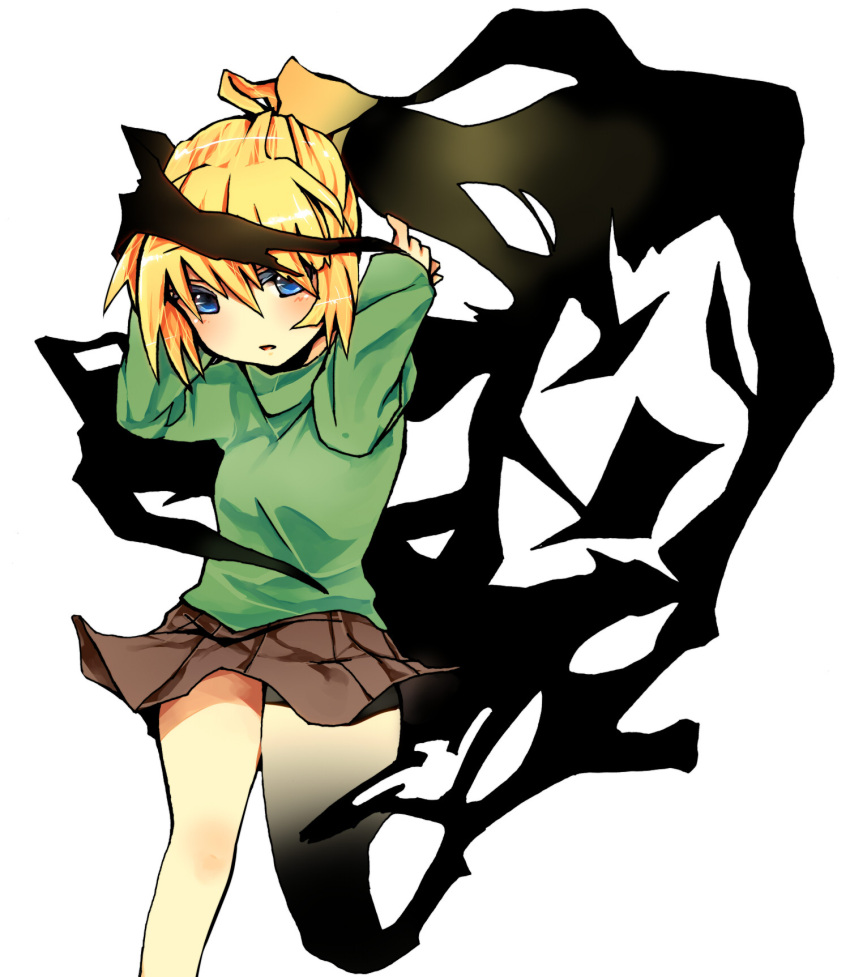 blue_eyes, highres, poka, poniko, skirt, turtleneck, uboa, yume_nikki