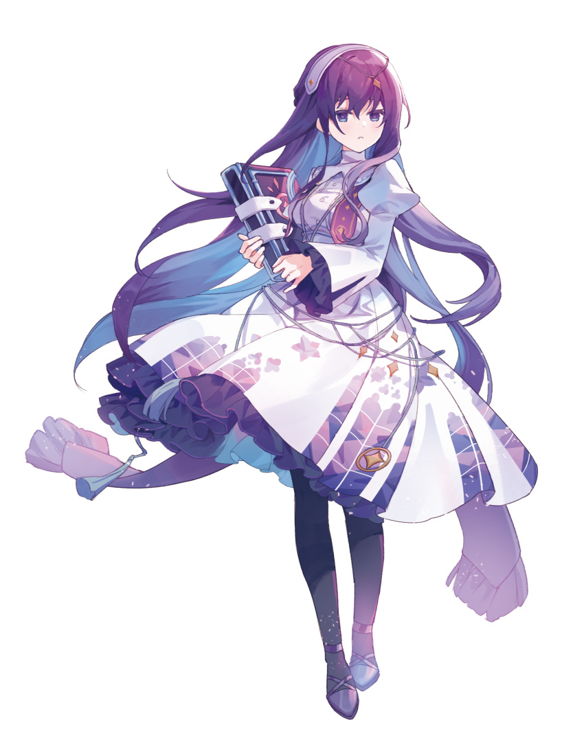 1girl, absurdres, asahina_mafuyu, book, dress, frilled_dress, frilled_sleeves, frills