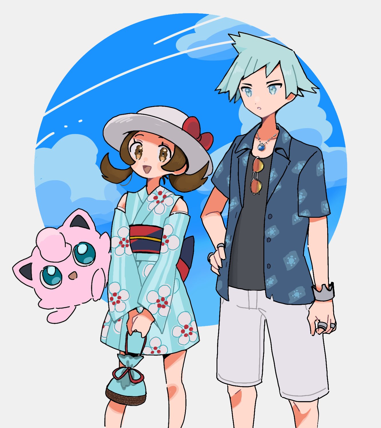 1boy, 1girl, :d, bow, bracelet, brown_eyes, brown_hair, collared_shirt