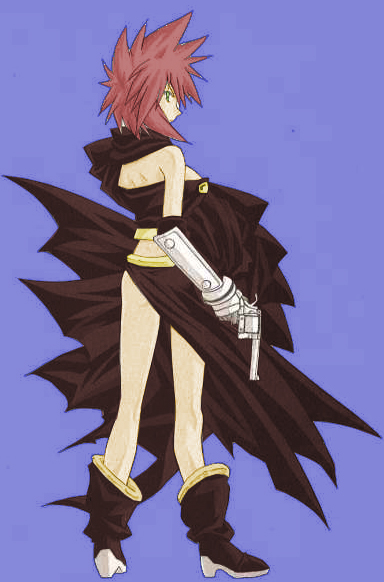 breasts, brown_hair, cipioninja, green_eyes, grenadier, gun, oomido_setsuna, weapon