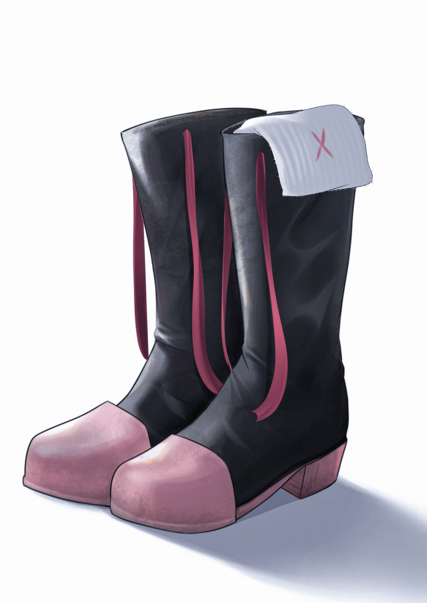 absurdres, akame_ga_kill!, black_footwear, chelsea_(akame_ga_kill!), dirty_footwear, english_commentary, footwear_focus, ghhoward