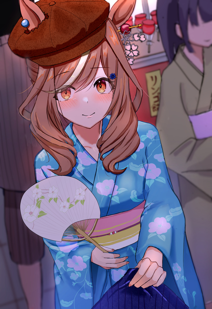 2girls, absurdres, alternate_costume, alternate_hairstyle, brown_hair, closed_mouth, commentary_request, faceless