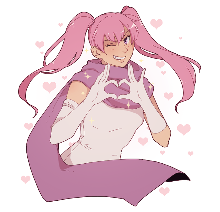 1girl, breasts, commentary, elbow_gloves, fire_emblem, fire_emblem:_the_blazing_blade, gloves, grin