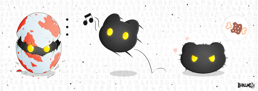 anger_vein, angry, artist_name, barlume_(barlzar), botamon, digimon, digitama, egg
