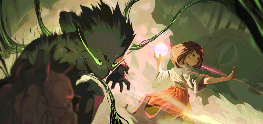 1boy, 1girl, aioles, battlefield, boku_no_hero_academia, brown_eyes, brown_hair, couple