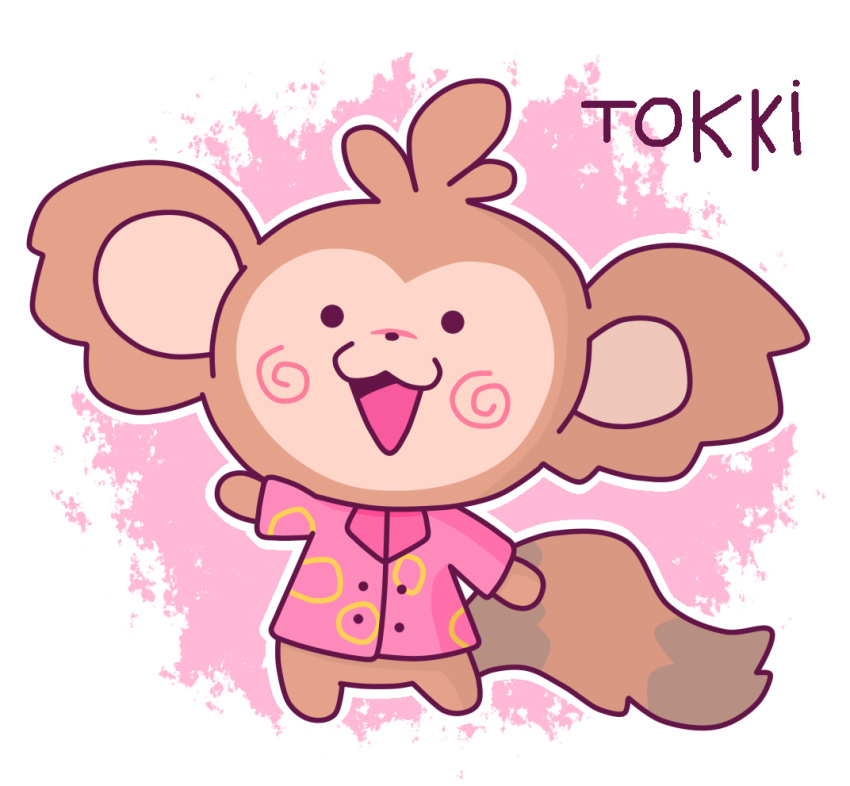 1boy, ambiguous_species, animal, animal_ear_fluff, animal_ears, blush, brown_fur, chibi