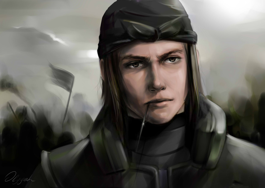 1boy, absurdres, bandana, brown_hair, closed_mouth, highres, male_focus, naruto