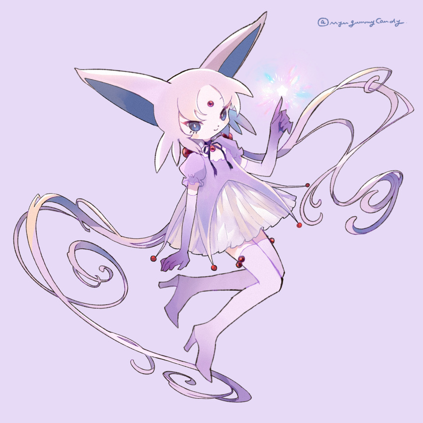 1girl, animal_ears, beads, blue_eyes, boots, choker, dress, elbow_gloves