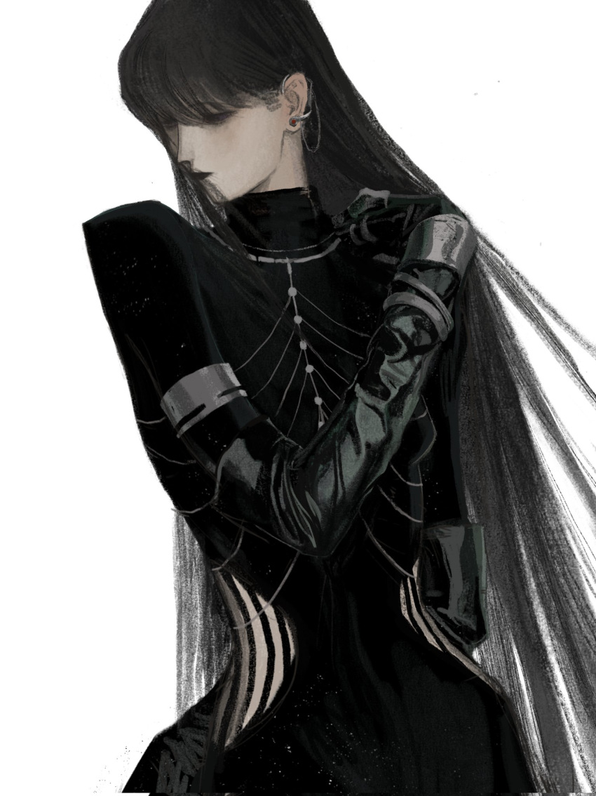 1girl, akemi_homura, alternate_costume, black_dress, black_gloves, black_hair, closed_eyes, dress