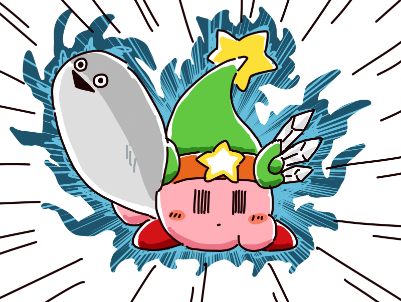 animal, black_mouth, chibi, commentary_request, dot_mouth, expressionless, facing_viewer, fish