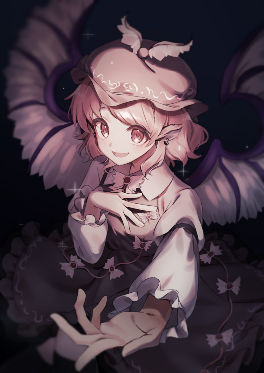 1girl, animal_ears, bird_ears, bird_wings, blush, brown_dress, brown_headwear, collared_shirt