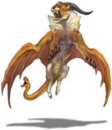 avatar_dreams, bug, chimera, fly, flying, horns, lion, lowres