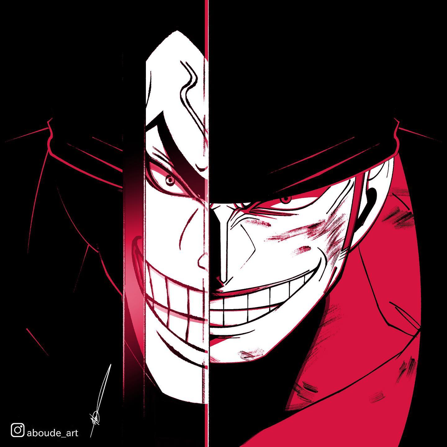 2boys, aboude_art, artist_name, bandana, black_background, black_bandana, highres, instagram_logo