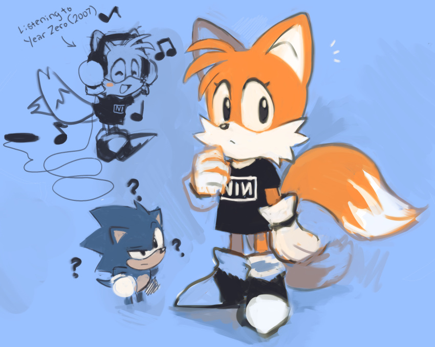 2boys, ?, a5tros, animal_ears, animal_nose, black_eyes, black_footwear, black_shirt
