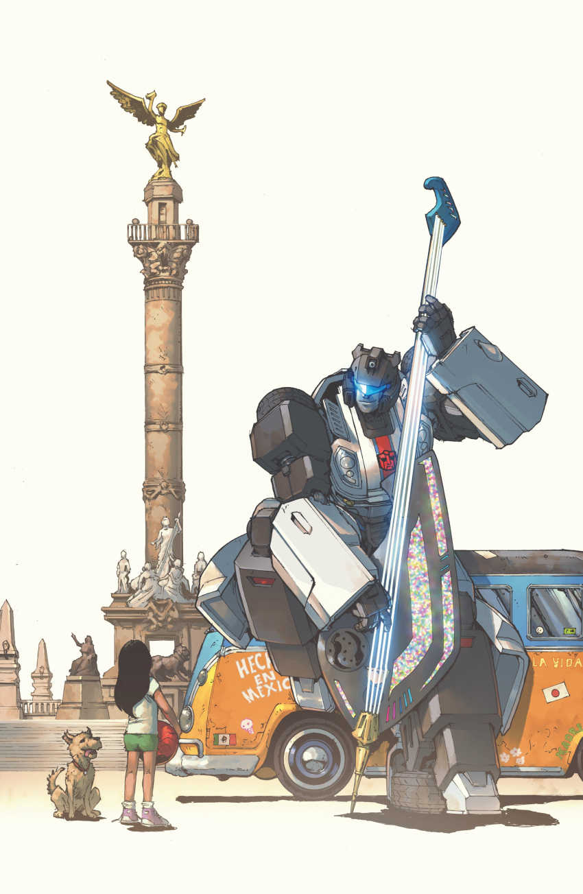 1girl, absurdres, andrew_griffith, angel_de_la_independencia, assault_visor, autobot, ball, black_hair